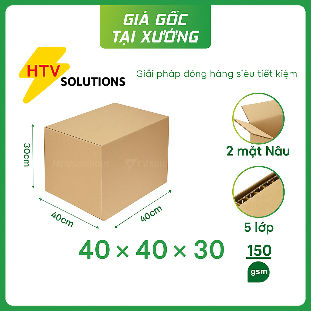 Thùng carton 40x40x30