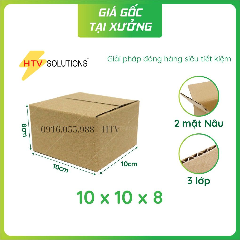 Hộp carton 10x10x8